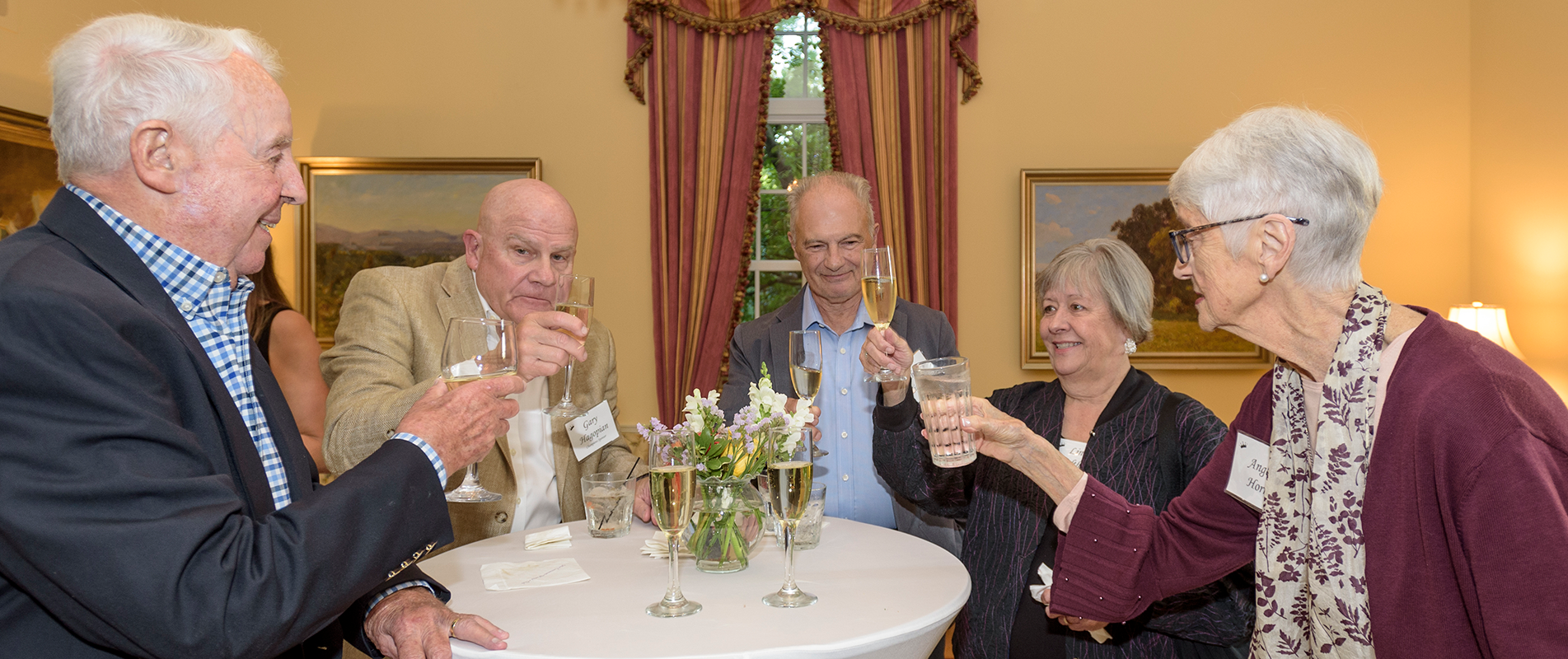 donors at an event